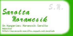 sarolta morancsik business card